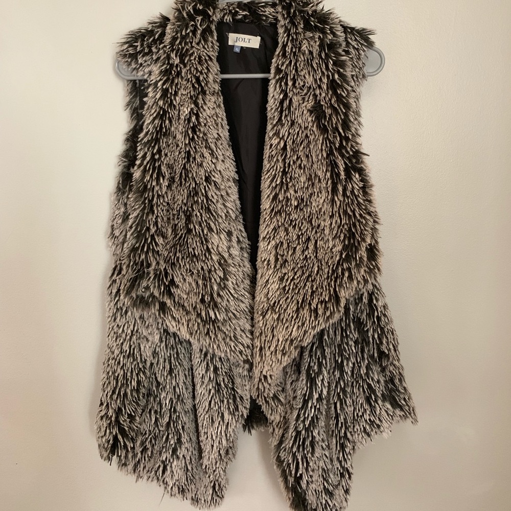 Faux fur vest